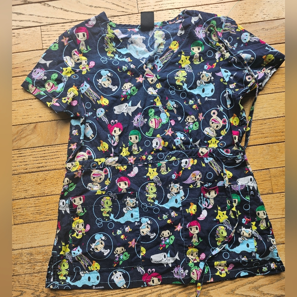 XS scrub cartoon top